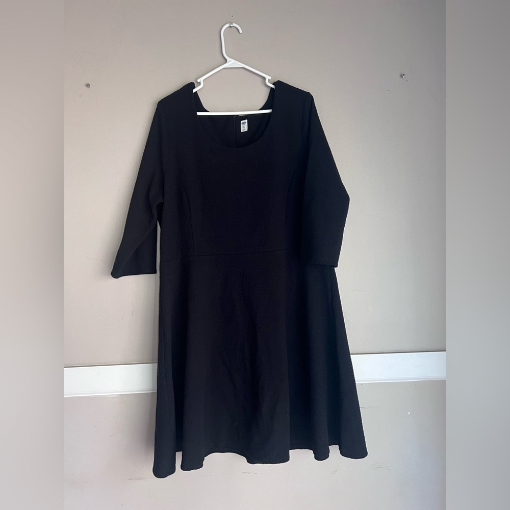 Old Navy Black Long Sleeve Dress